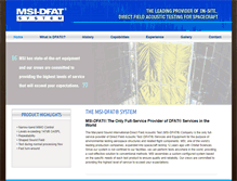 Tablet Screenshot of msi-dfat.com